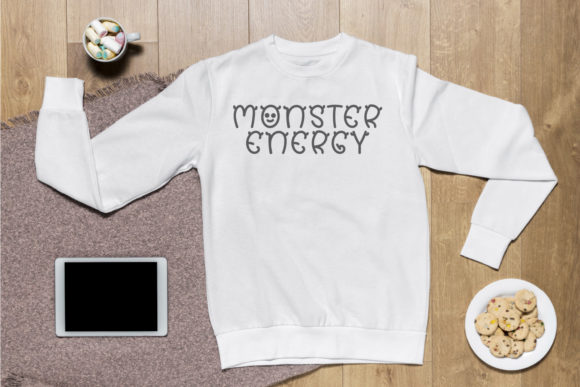 Monster Kawaii Font PNG with transparent background - Preview 1
