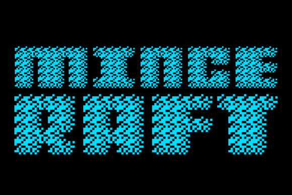 MultiType Glitch Display Bold Font PNG with transparent background - Preview 6