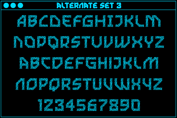 MultiType Glitch Error Font PNG with transparent background - Preview 4