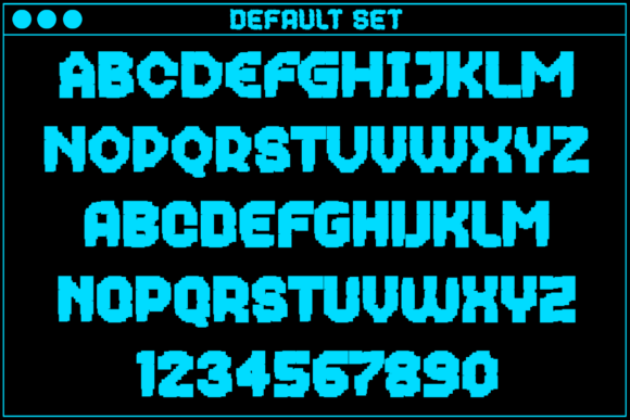 MultiType Glitch Overloaded Font PNG with transparent background - Preview 1
