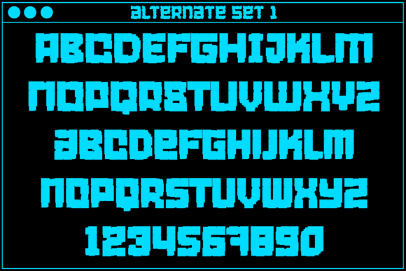 MultiType Glitch Overloaded Font PNG with transparent background - Preview 2