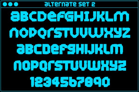 MultiType Glitch Overloaded Font PNG with transparent background - Preview 3