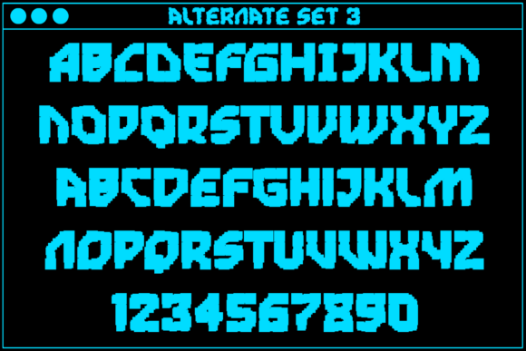MultiType Glitch Overloaded Font PNG with transparent background - Preview 4