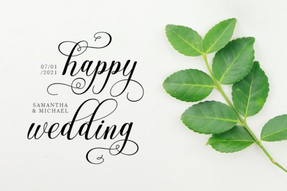 Perchaya Script Font font preview - 1