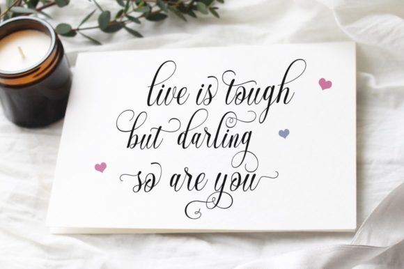Perchaya Script Font font preview - 3
