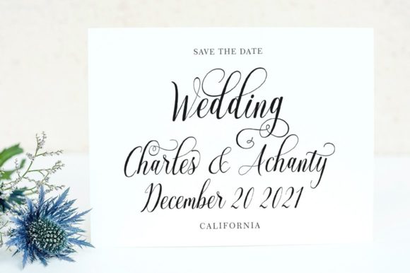 Perchaya Script Font font preview - 4
