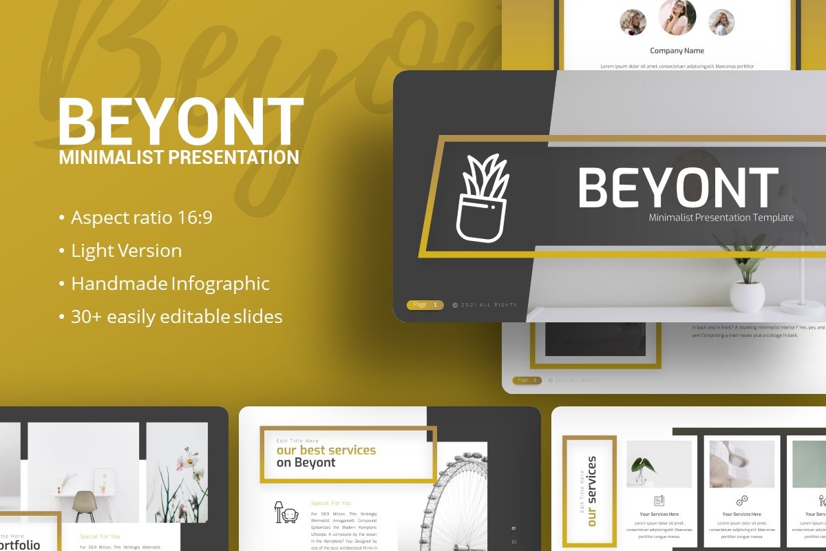 Presentation Template - Beyont Graphic by dijimedia · Creative Fabrica