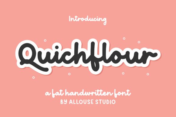 Quichflour Fontes Script Fonte Por allouse.studio