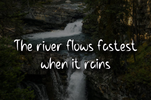 River Flow Font PNG with transparent background - Preview 1