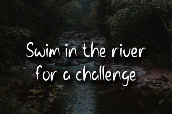 River Flow Font PNG with transparent background - Preview 3
