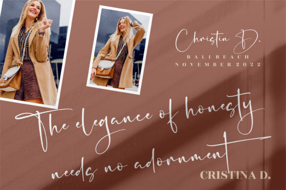 Senorita Signature Font PNG with transparent background - Preview 4