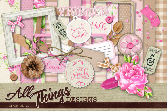 Sweet & Simple Digital Scrapbook Kit
