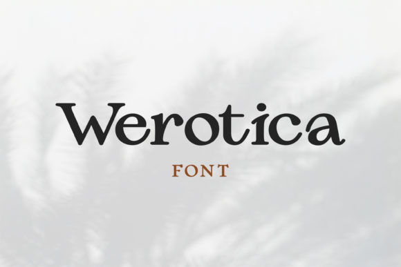 Werotica Display Font By Design Stag