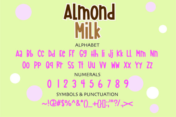 Almond Milk Font - Preview 1