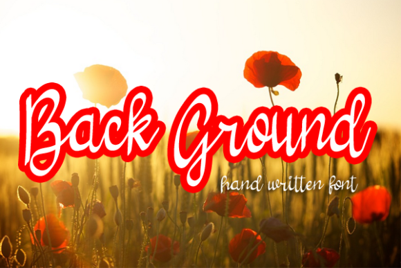 Back Ground Script & Handwritten Font By AA studio