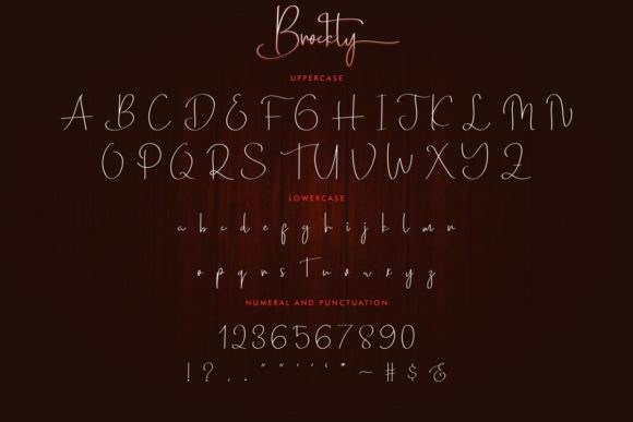 Brockly Font PNG with transparent background - Preview 3