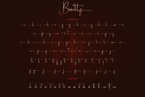 Brockly Font PNG with transparent background - Preview 5