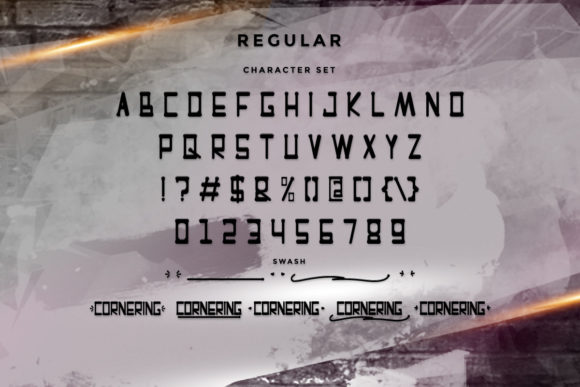 Cornering Font - Preview 3