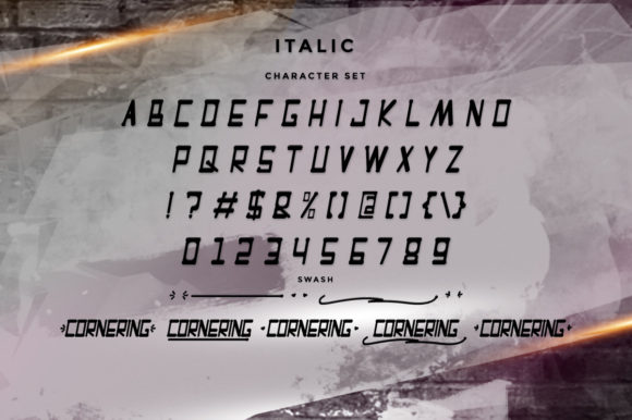 Cornering Font - Preview 5