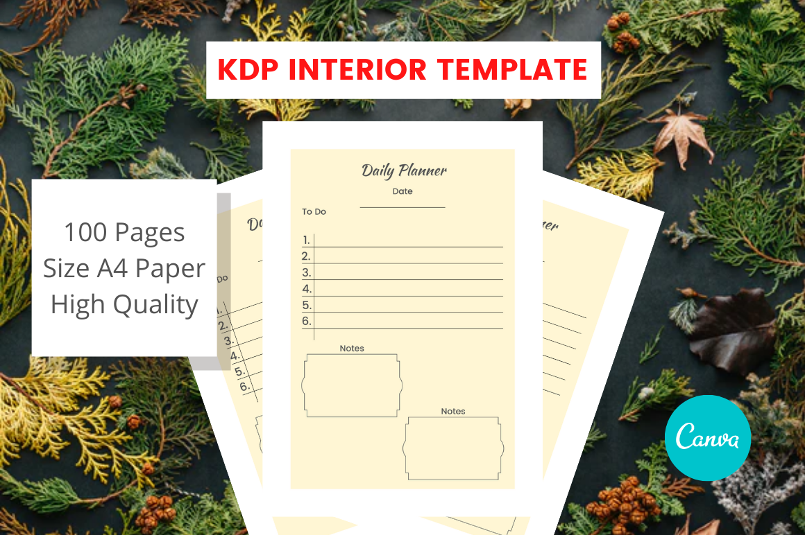 Daily Planner Canva Template