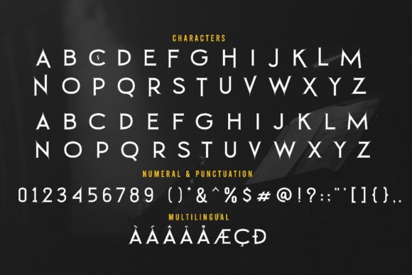 Dark Ryhm Font PNG with transparent background - Preview 4