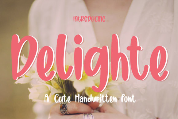 Delighte Script & Handwritten Font By GoodMoodType