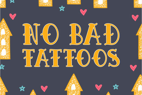 Epic Tattoo Font PNG with transparent background - Preview 1