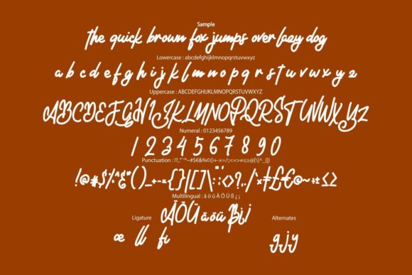 Kayofe Font PNG with transparent background - Preview 5