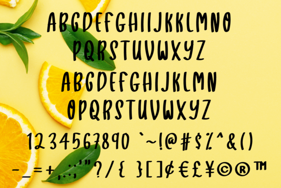 Lemonade Milk Font font preview - 2