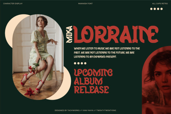 Mannish Font PNG with transparent background - Preview 1