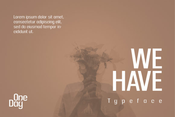 One Day Font PNG with transparent background - Preview 1
