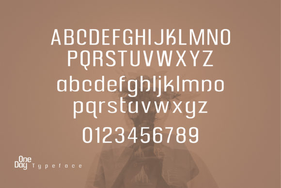 One Day Font PNG with transparent background - Preview 4