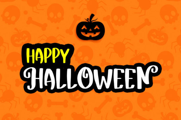 Pumpkin Horror Font PNG with transparent background - Preview 4