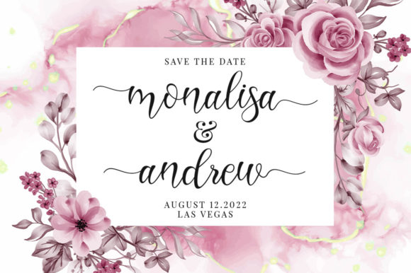 Sherlia Script Font PNG with transparent background - Preview 1