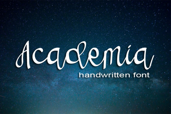 Academia Script & Handwritten Font By AA studio