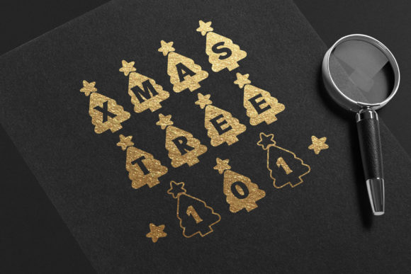 Christmas Tree Font - Preview 1