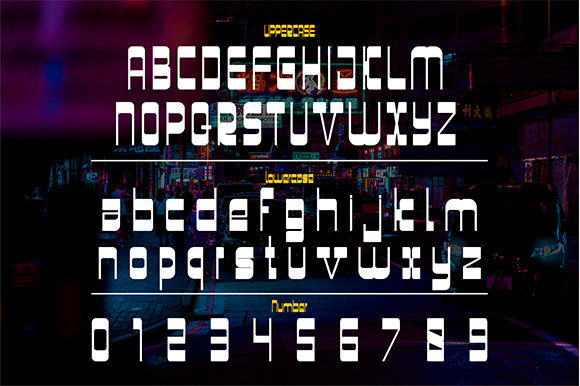 Electronas Font - Preview 3