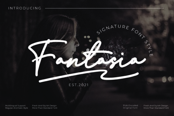 Fantasia Script & Handwritten Font By mahstudios