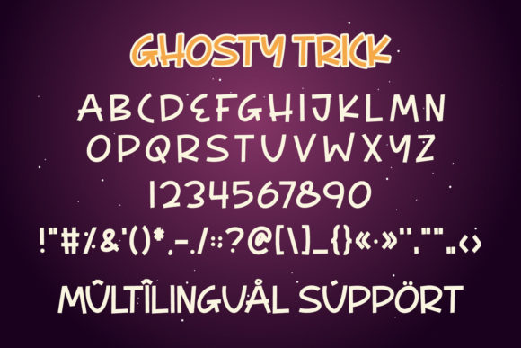 Ghosty Trick Font - Preview 2