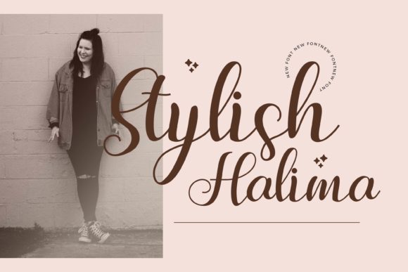 Halima Beautiful Font - Preview 1