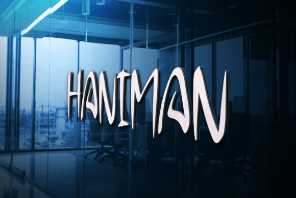 Haniman Font PNG with transparent background - Preview 1