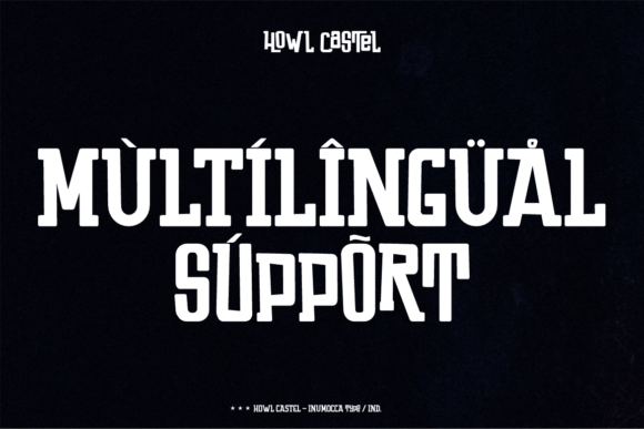 Howl Castel Font PNG with transparent background - Preview 5