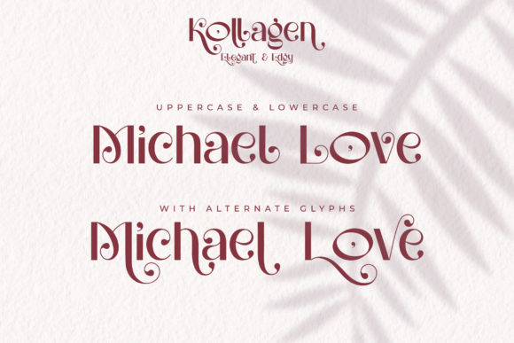 Kollagen Font PNG with transparent background - Preview 1