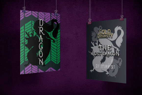 Lost Dragon Font PNG with transparent background - Preview 2