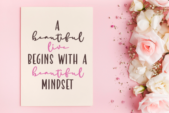 Lovely Beige Font PNG with transparent background - Preview 1