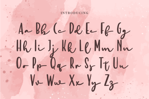 Lovely Beige Font PNG with transparent background - Preview 3
