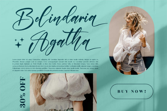 Lovely Miles Font PNG with transparent background - Preview 3