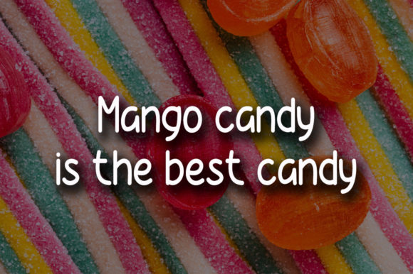 Mango Candy Font PNG with transparent background - Preview 1