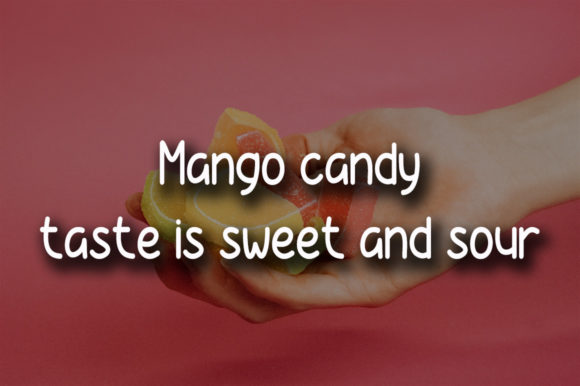 Mango Candy Font PNG with transparent background - Preview 2