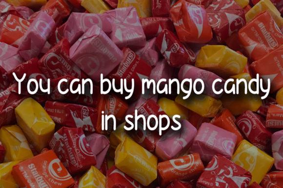 Mango Candy Font PNG with transparent background - Preview 3